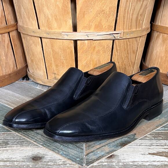 Clarks Bostonian Nantasket Step Black Leather Slip-On Loafers Mens Size 9.5 main image 12